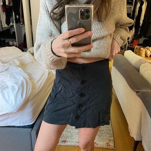 Reformation black skirt